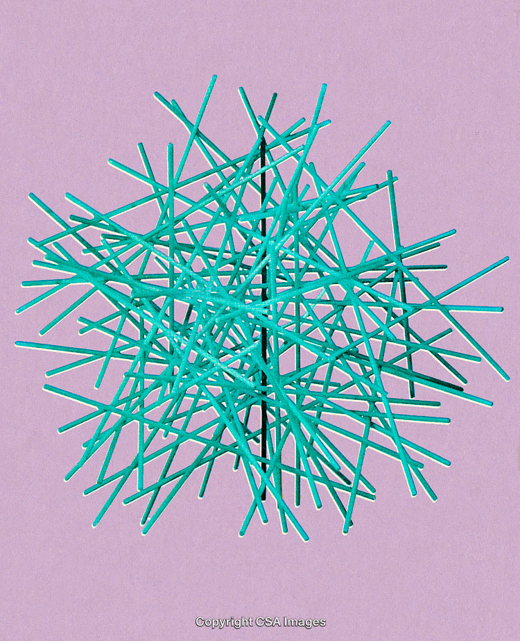 Abstract Geometric Structure of Intersecting Lines on a Vibrant Background