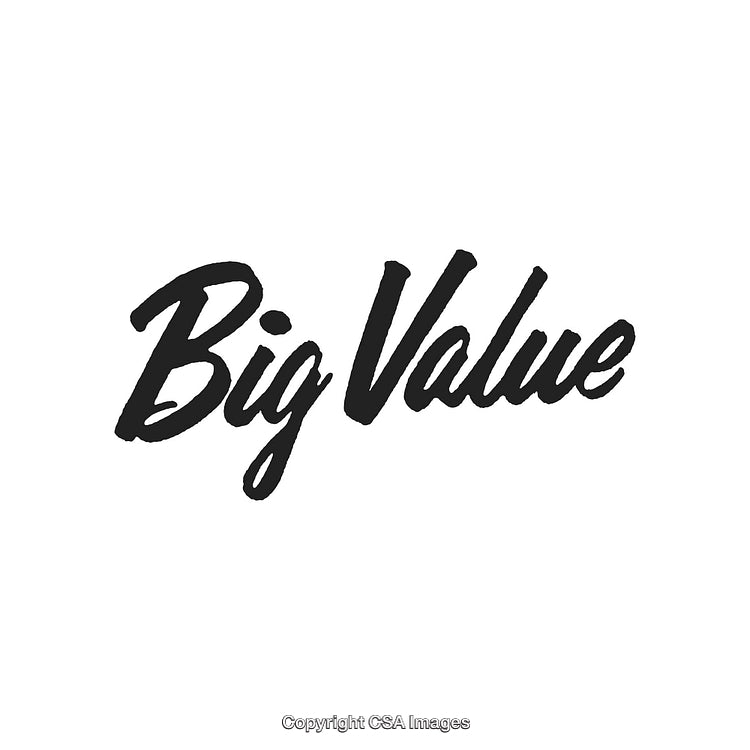 Bold Black Text Displaying 'Big Value' on White Background