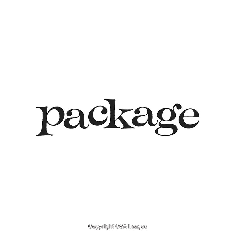 Stylish Text Graphic Highlighting the Word 'Package' in Unique Typography