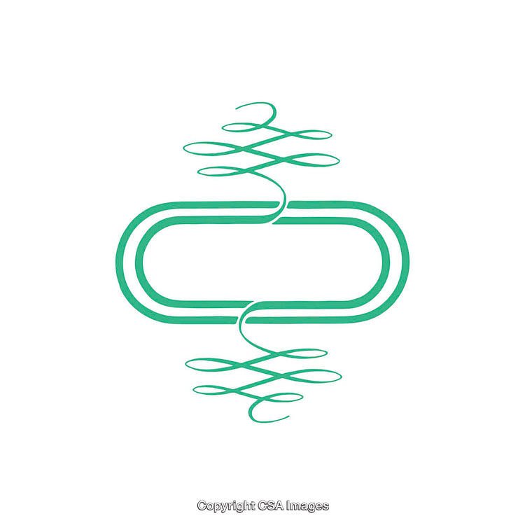 Elegant Green and White Decorative Abstract Graphic Design Illustration