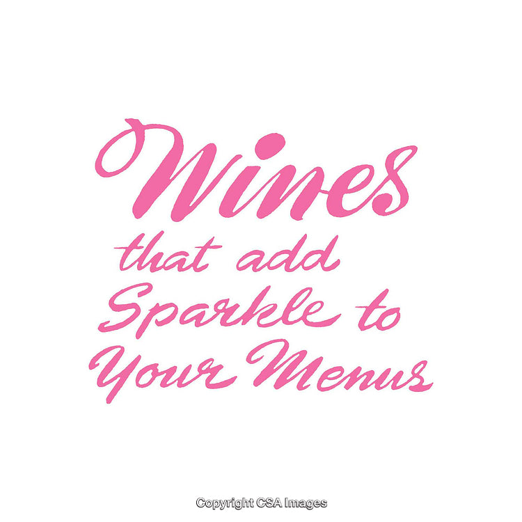 Elegant Typography With Vibrant Quote About Sparkling Wines