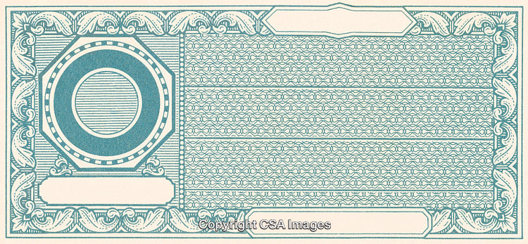 Elegant Certificate Border Design with Vintage Ornamental Patterns in Blue