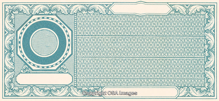 Elegant Certificate Border Design with Vintage Ornamental Patterns in Blue