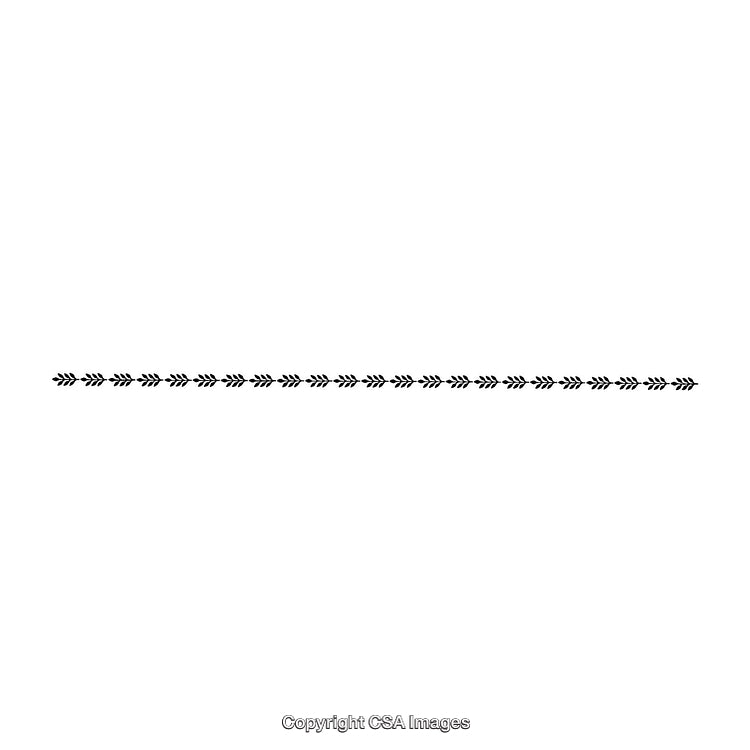 Minimalistic Black and White Decorative Arrow-Styled Horizontal Border Design