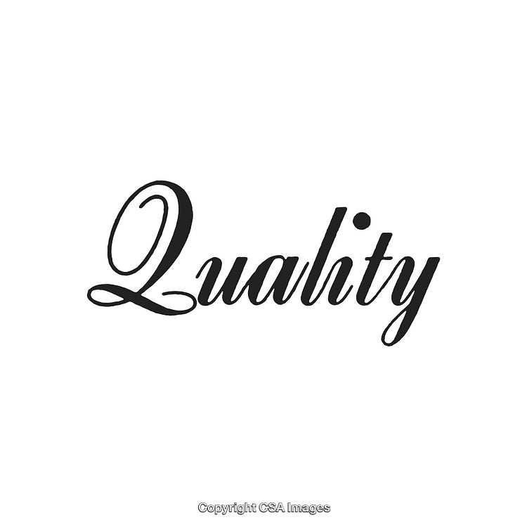 Elegant Calligraphic Style Word Signifying High Quality and Excellence