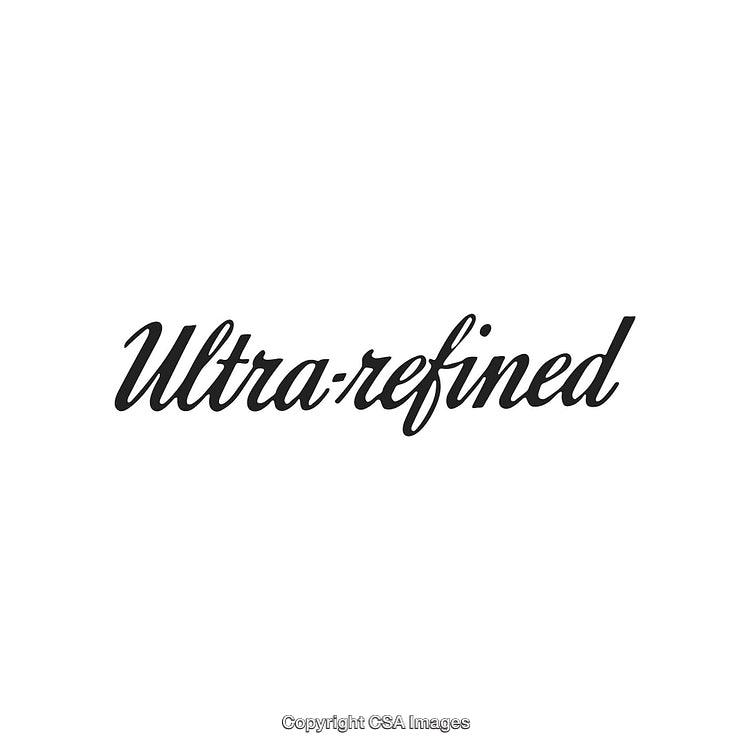 Elegant Typography Displaying the Text 'Ultra-Refined' in Stylish Cursive Font