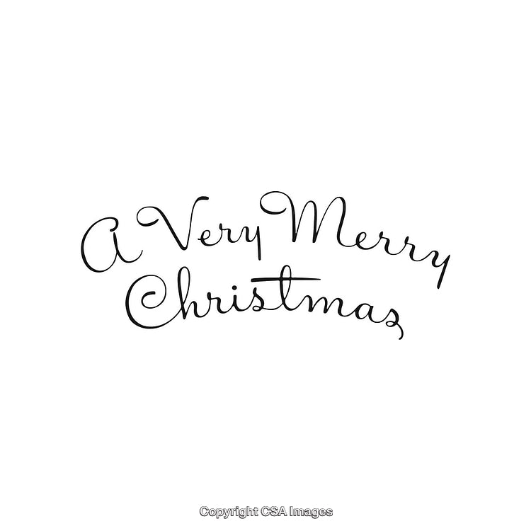 Elegant Calligraphy Christmas Greeting Card With Festive Holiday Text