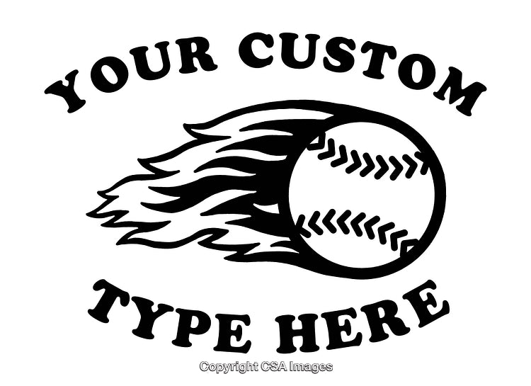 Flaming Baseball Design Format