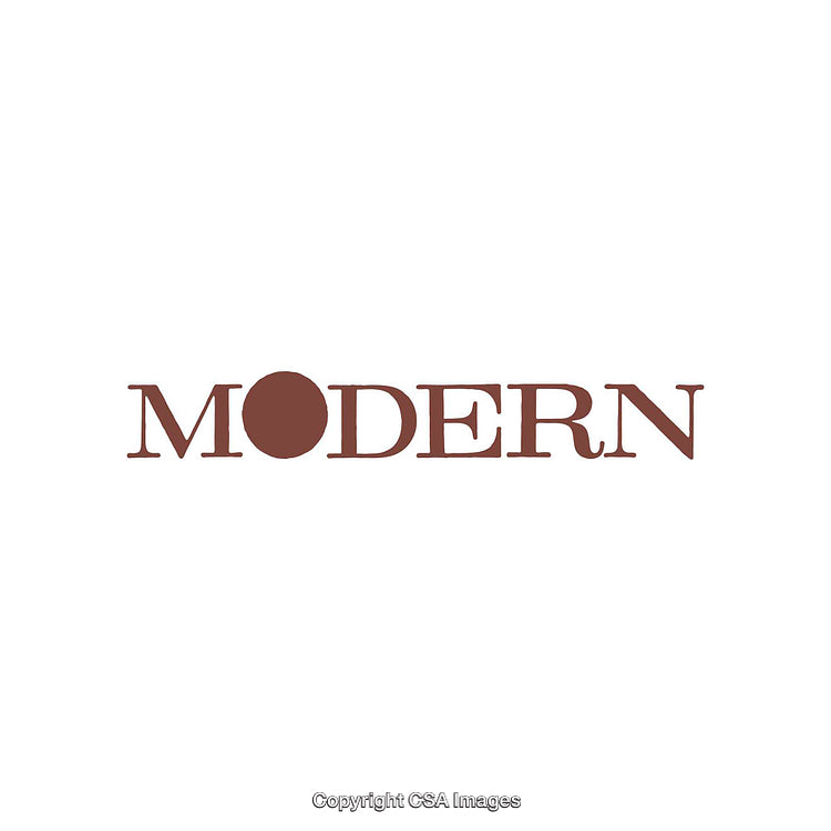 Brown Modern Typography Design with Minimalist Elements on White Background