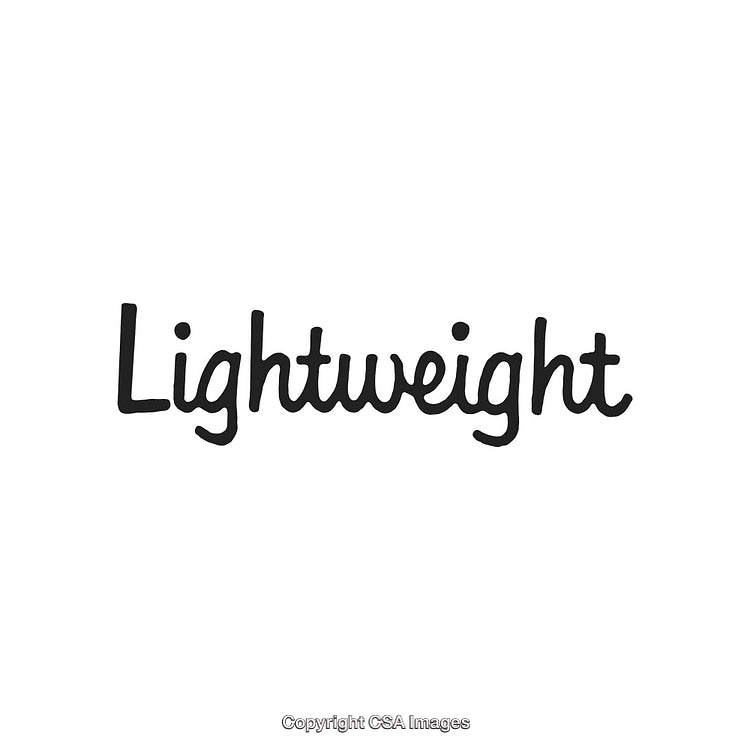 Simple Bold Handwritten Text Emphasizing the Concept of Lightweight Design