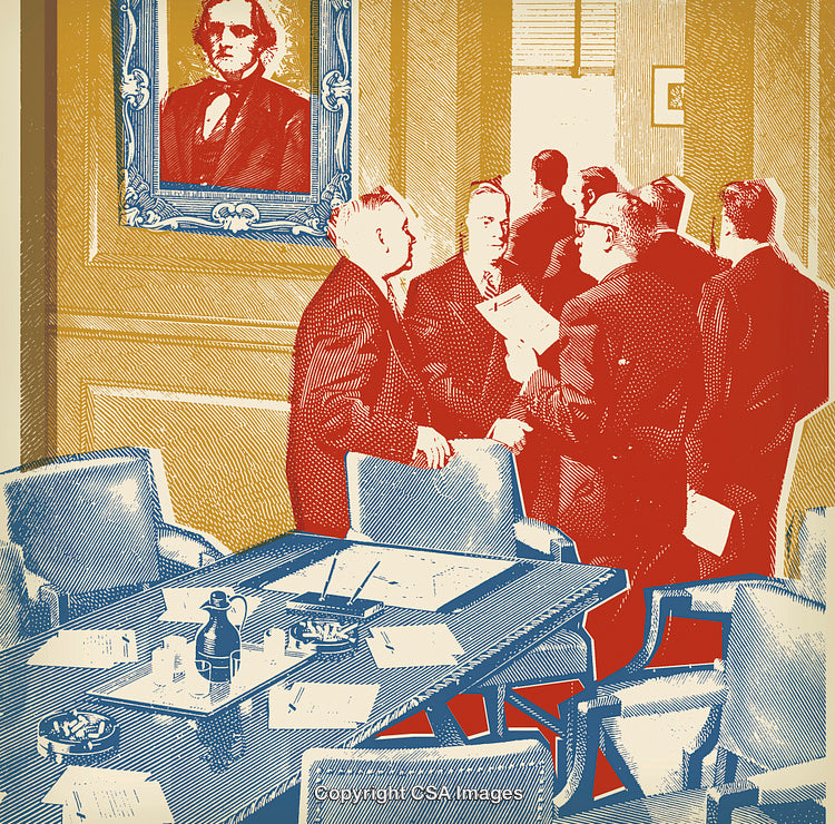 Businessmen in a Conference Room