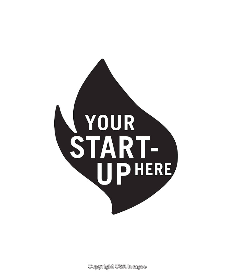 Modern Black and White Logo Design Featuring Bold Flame Shape