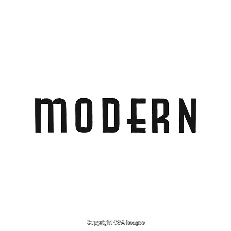 Modern Text Design with Contemporary Typography on White Background
