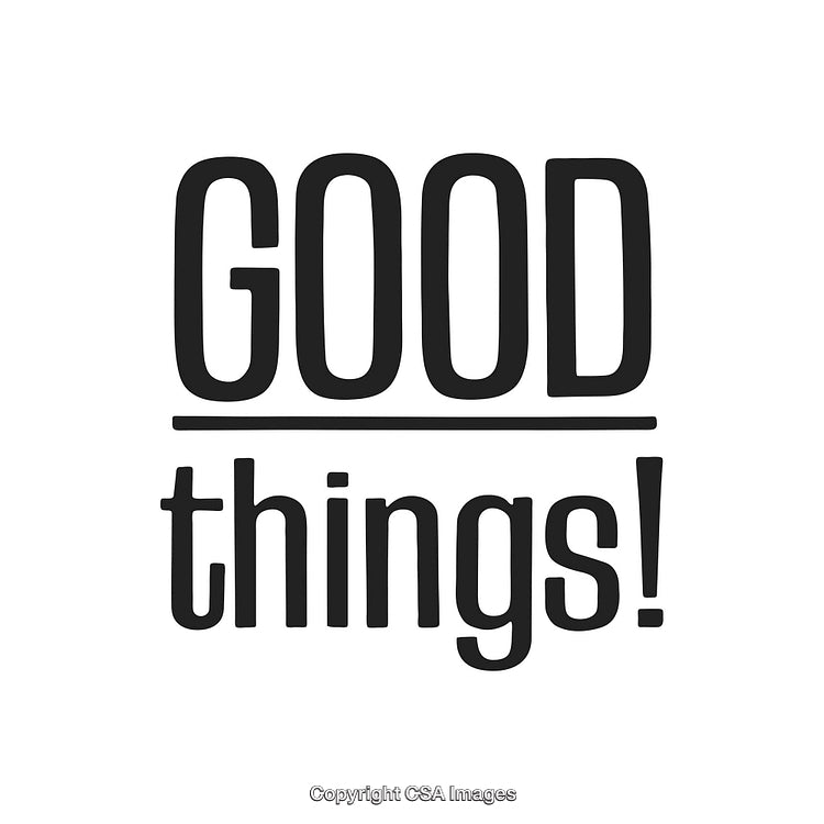 Inspirational Typography Art Featuring Positive Message in Bold Black Typeface