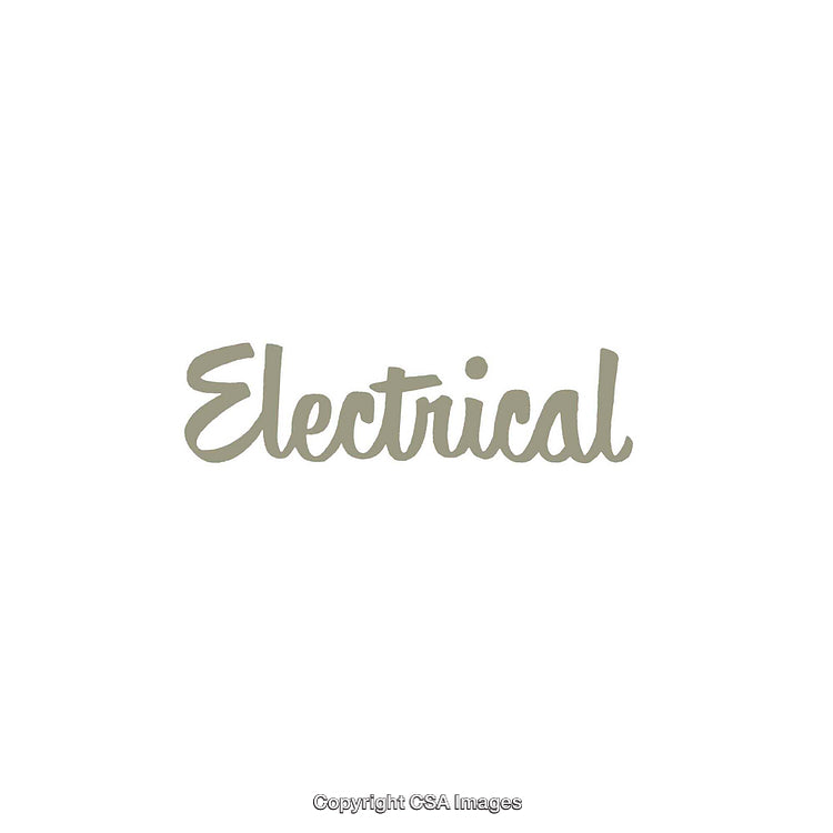 Stylish Bold Typography Featuring the Word Electrical in Cursive Style