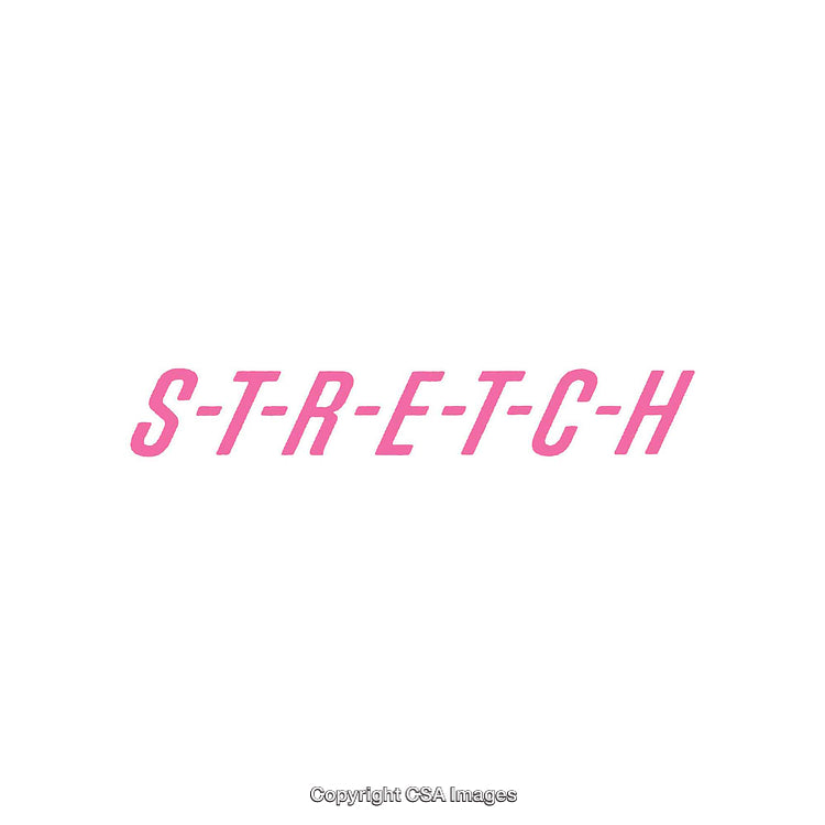 Minimalist Pink Stretch Word Typography On White Background