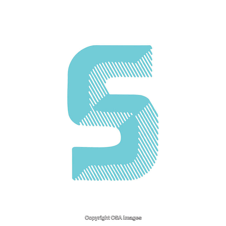 Stylized Letter S With Modern Striped Blue Design Elements