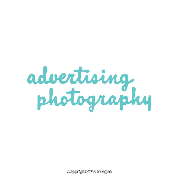 Turquoise Advertising Photography Text on a Clean White Background
