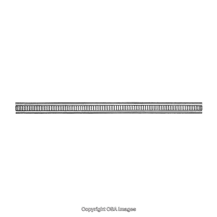 Decorative Black and White Border Illustration Design