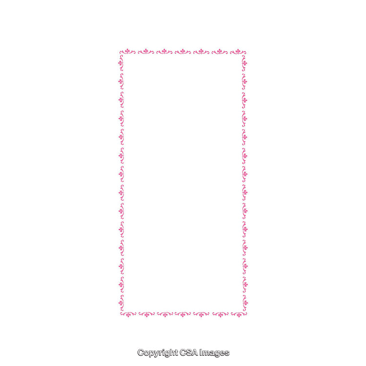 Elegant Pink Decorative Border Design on White Background for Versatile Use