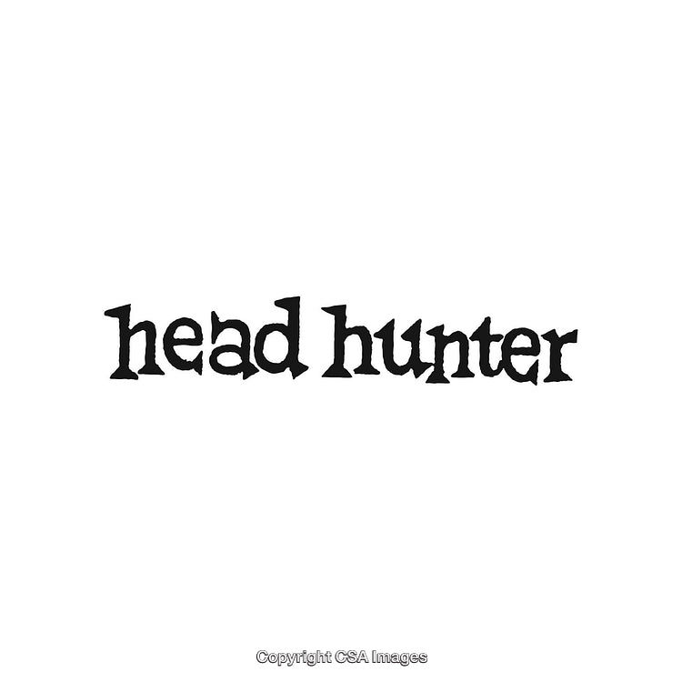 Bold Typography Featuring 'Head Hunter' Text in Classic Style