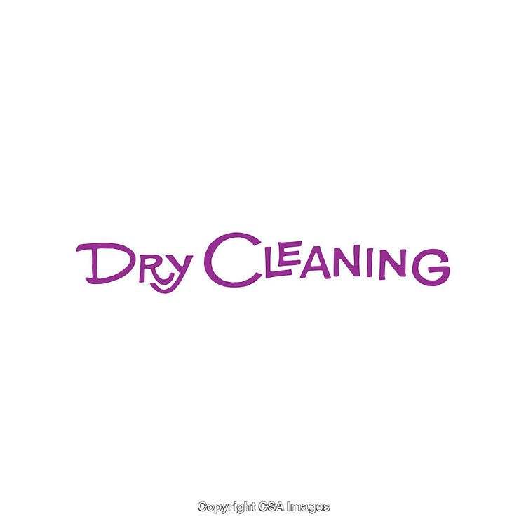 Purple Dry Cleaning Text Logo on a White Background