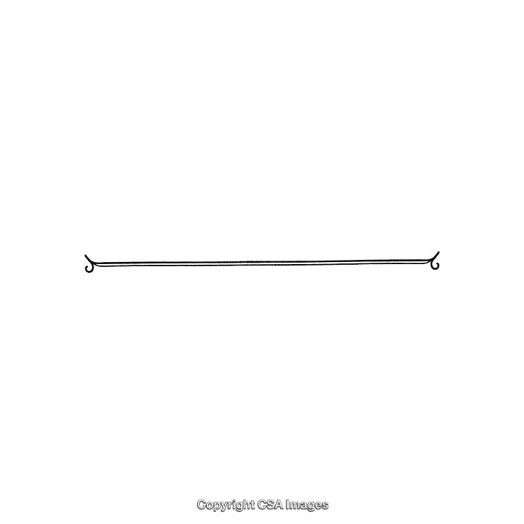 Minimalist Decorative Black and White Border Design With Ornamental Flourishes