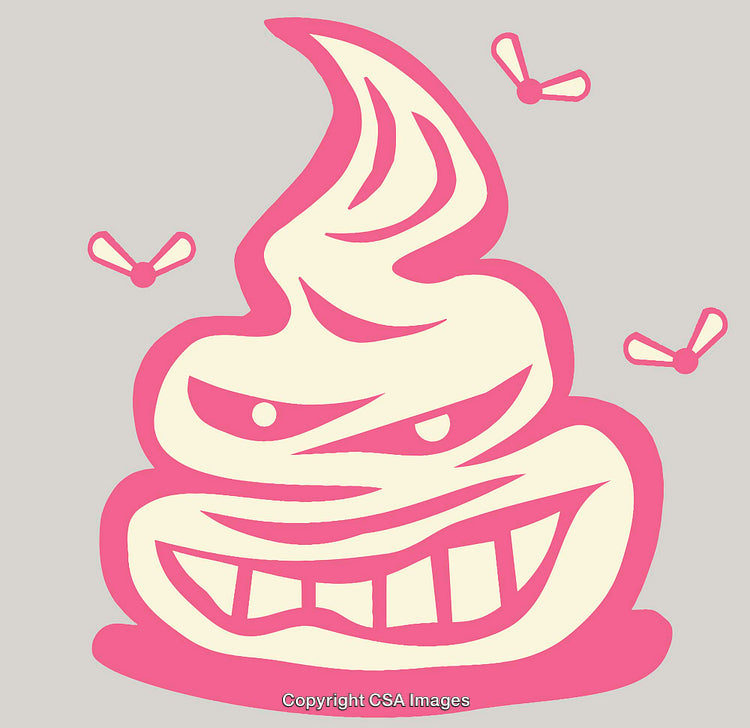 Playful Cartoon Illustration of a Cute Smiling Poop With Vibrant Colors