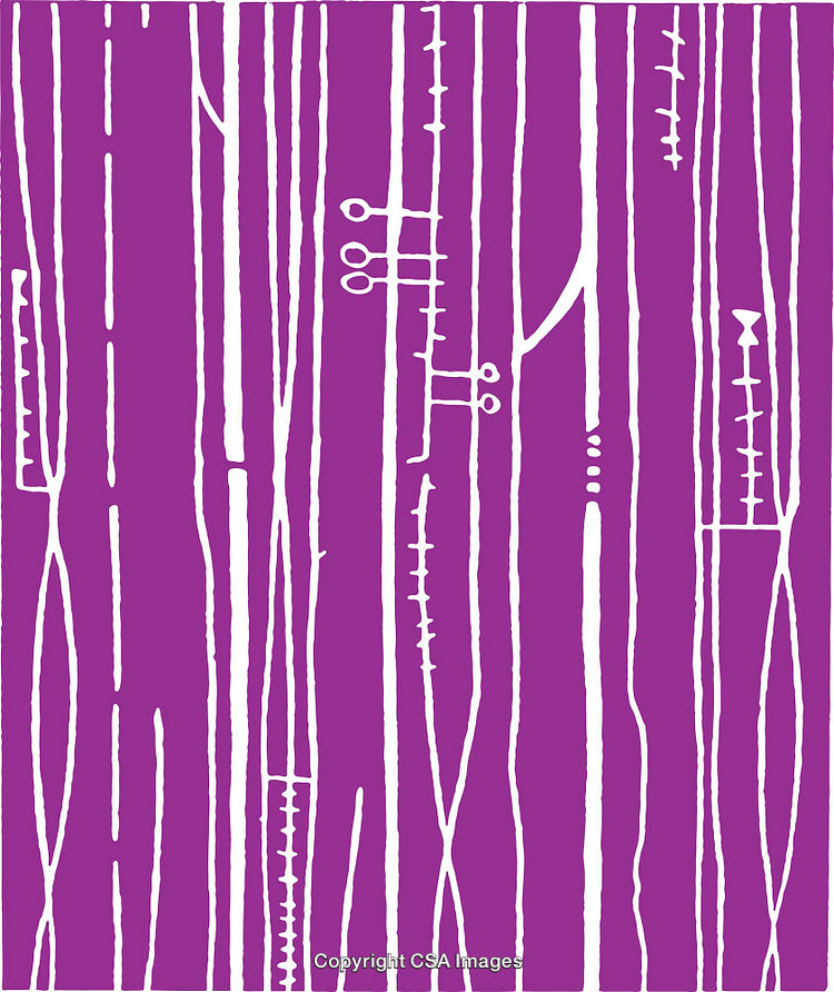 Abstract Violet and White Line Pattern With Intricate Organic Textures