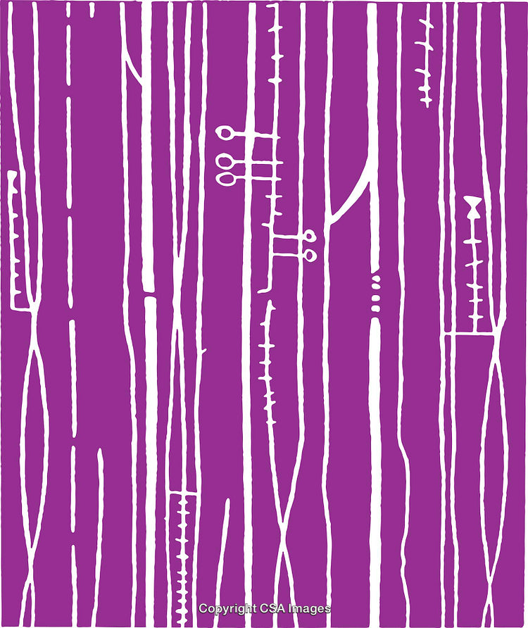 Abstract Violet and White Line Pattern With Intricate Organic Textures