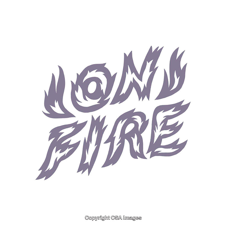 Dynamic Typography with Bold Flame-Inspired Design Elements
