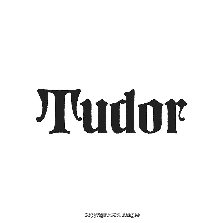 Tudor Style Bold Black Typography On A White Background