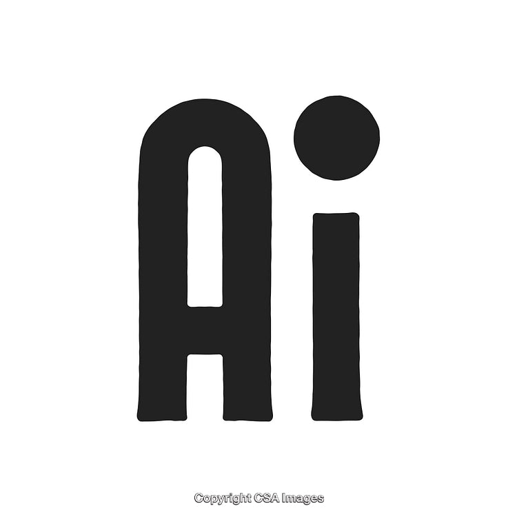 Modern Minimalist AI Typography Design in Monochrome Color Scheme