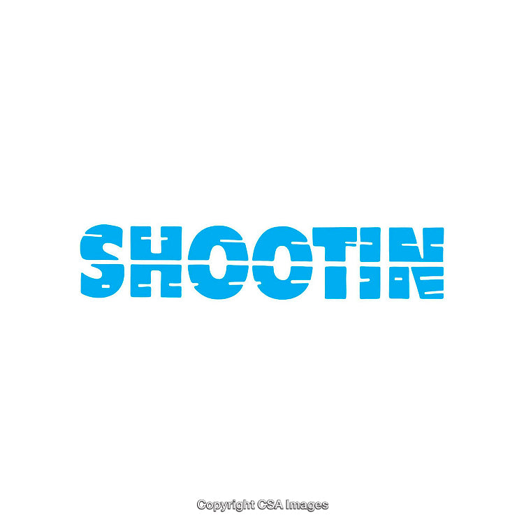 Bold Blue Text Illustration with Creative Fragment Design Style