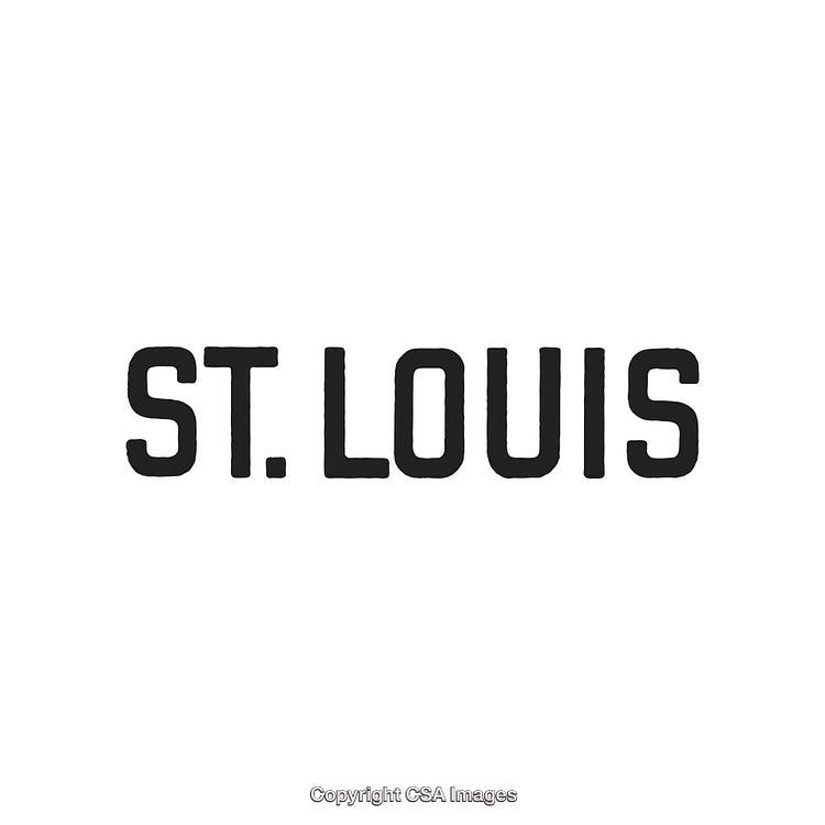 Bold Typeface Text Featuring the Name 'St. Louis' in Black on White