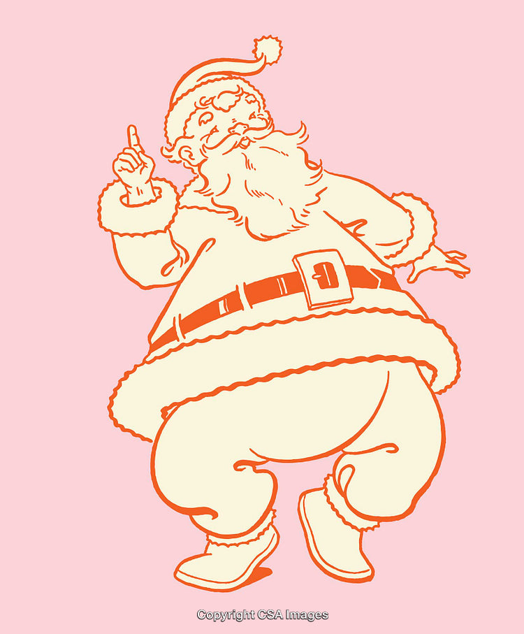 Festive Santa Claus Illustration With Cheerful Holiday Spirit and Joyful Colors