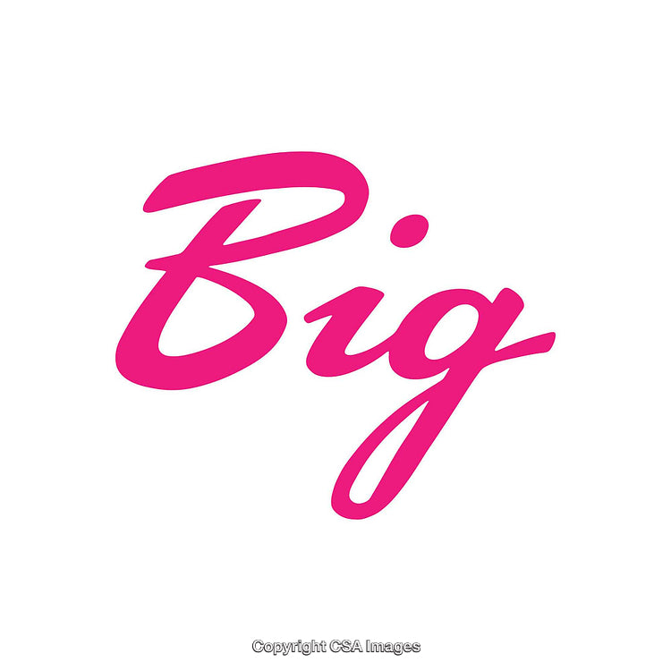 Bold Pink Handwritten Typography on a Minimal White Background