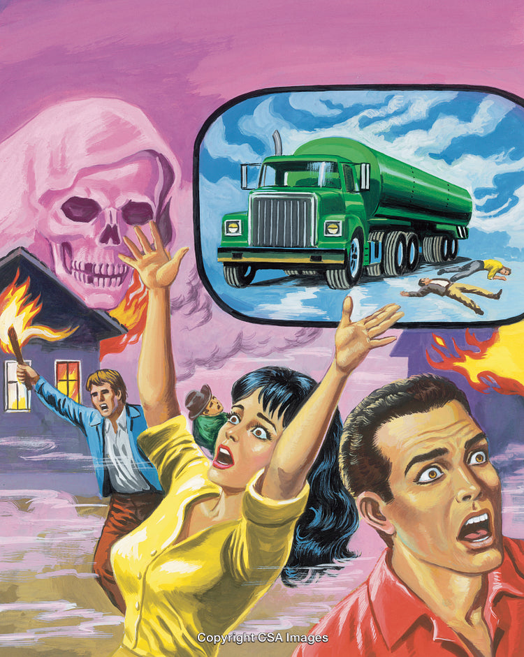 Dramatic Scene Depicting Danger, Disaster, and Imminent Catastrophic Consequences
