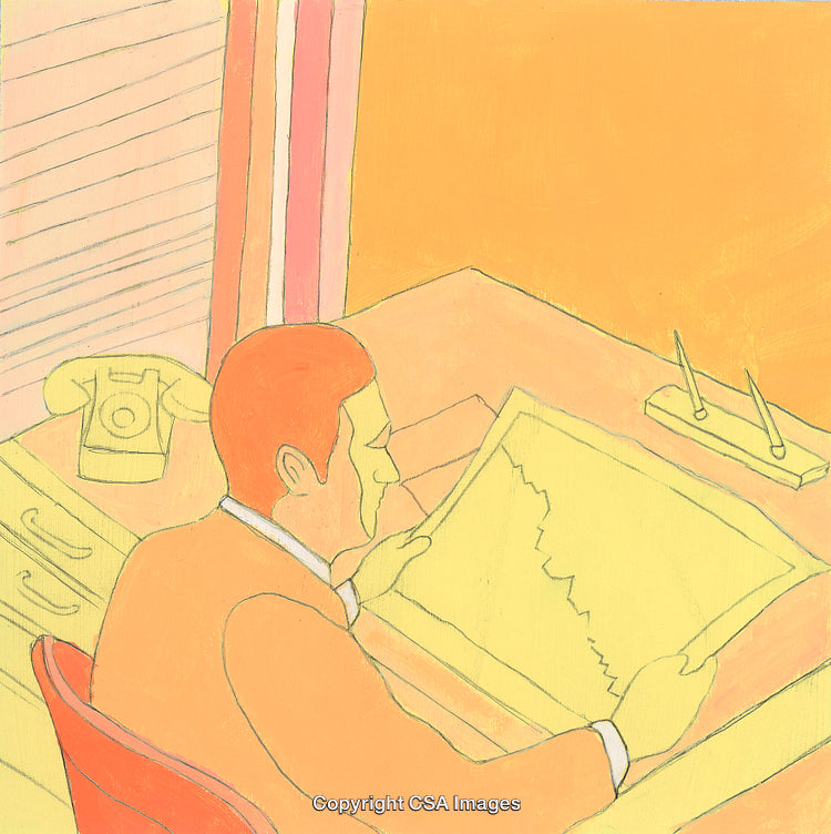 Businessman at Desk