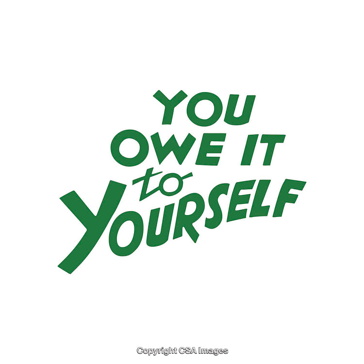 Inspirational Message Promoting Motivation and Self-Care in Green Text Design