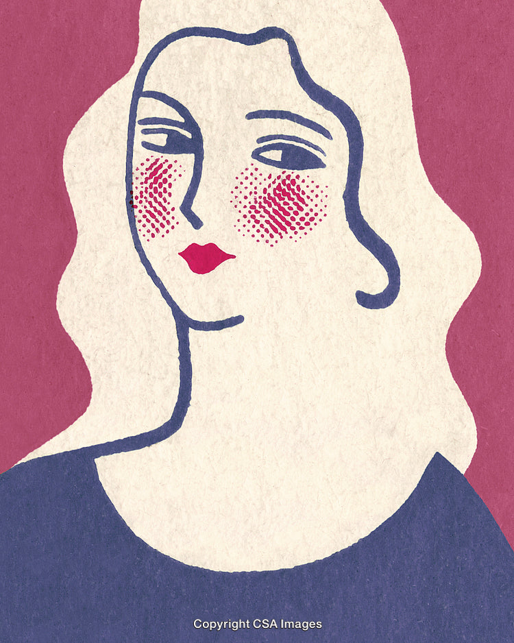 Elegant Hand-Drawn Portrait of a Woman with Minimalist Artistic Style