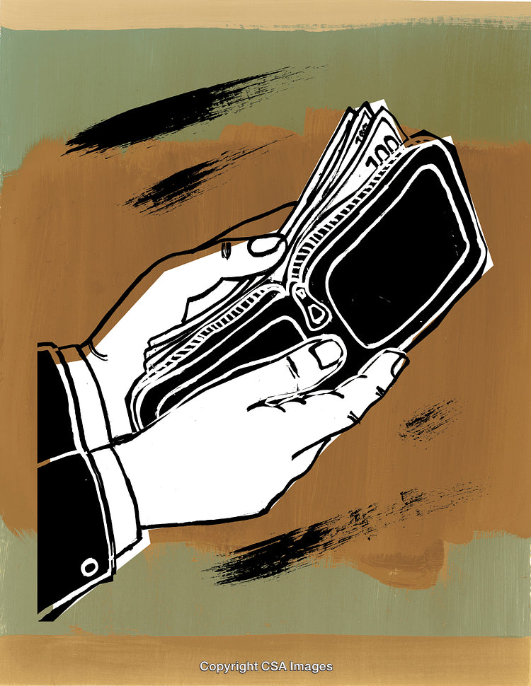 Man Holding a Billfold