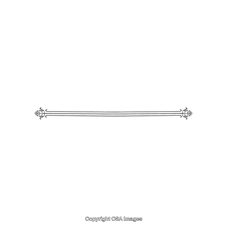 Elegant Ornamental Divider With Intricate Scroll Pattern on Clean White Background