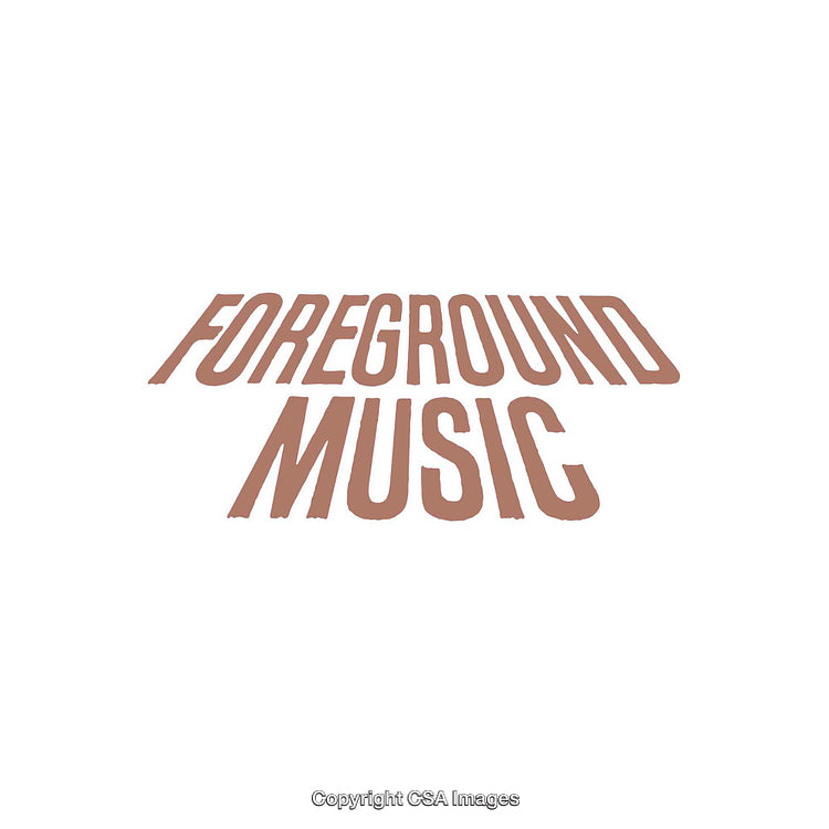 Stylized Text Design Featuring the Words 'Foreground Music' in Bold Typography