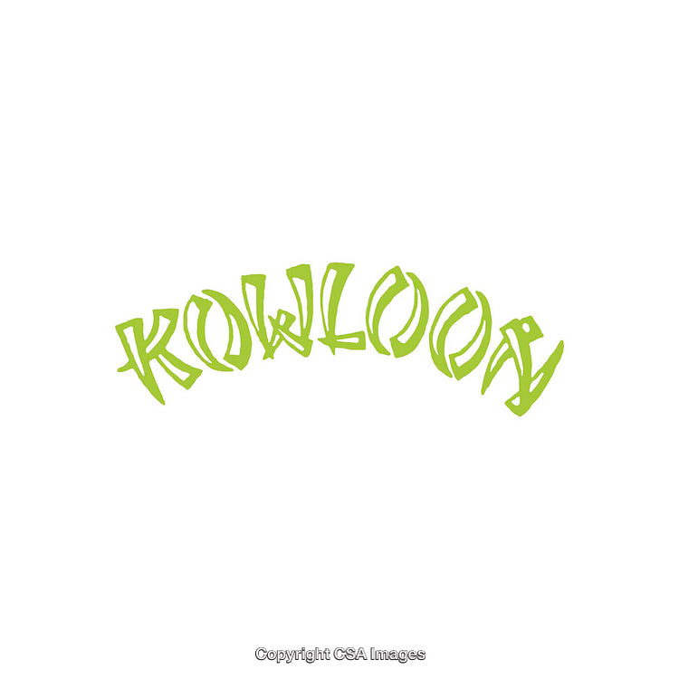 Creative Green Text Design in a Hand-Drawn Artistic Style