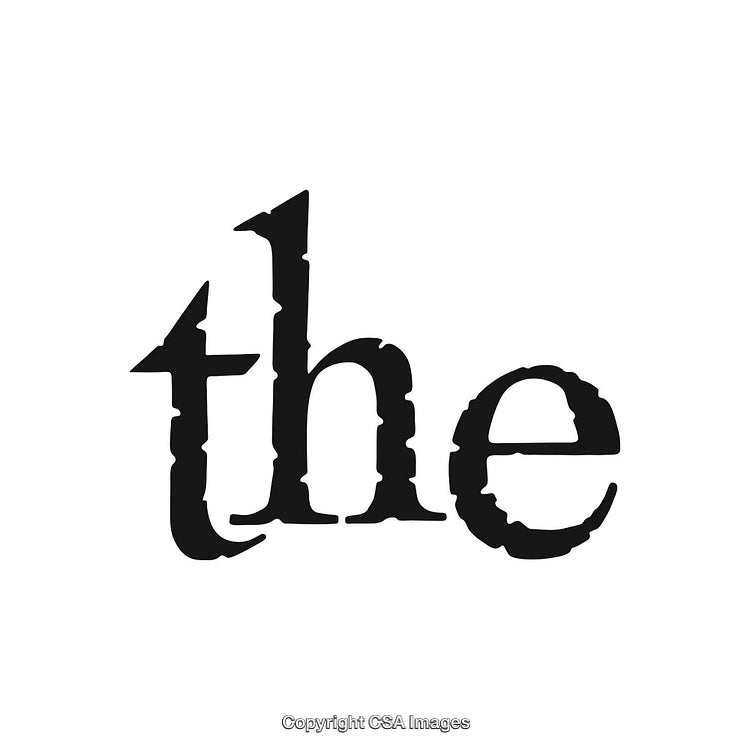 Stylized Representation of the Word 'The' With a Classy Font Style