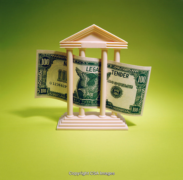 Concept of Financial Security with a Bank and Money Representation