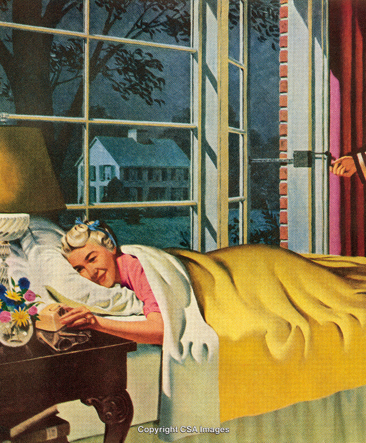 Cozy Evening in a Classic Room with a Touch of Suspense