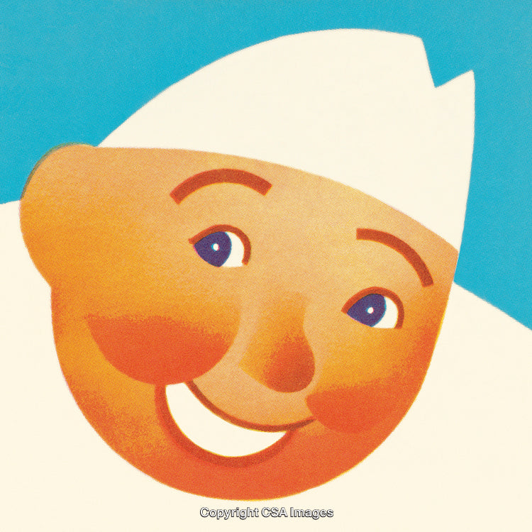 Cheerful Cartoon Character With a Happy and Friendly Expression