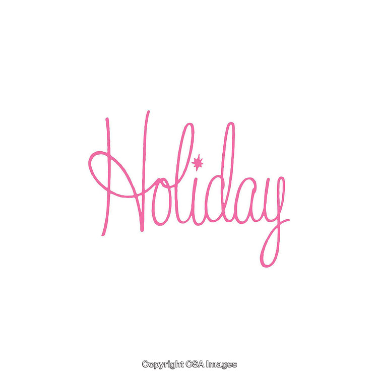 Elegant Holiday Handwritten Typography in Pink with Minimalistic Design
